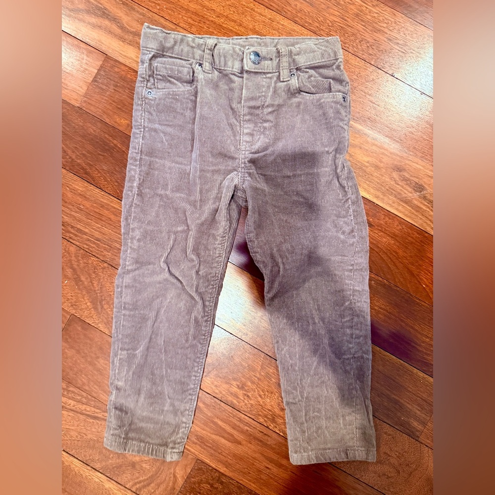 NWOT Zara Corduroy Pants in Brown Sz 2T - 3T